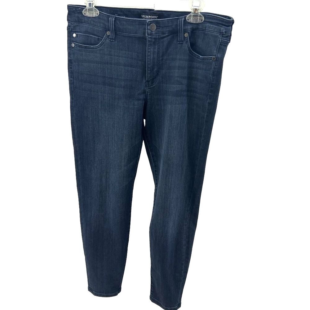 Liverpool Blue Ankle Cropped Jeans